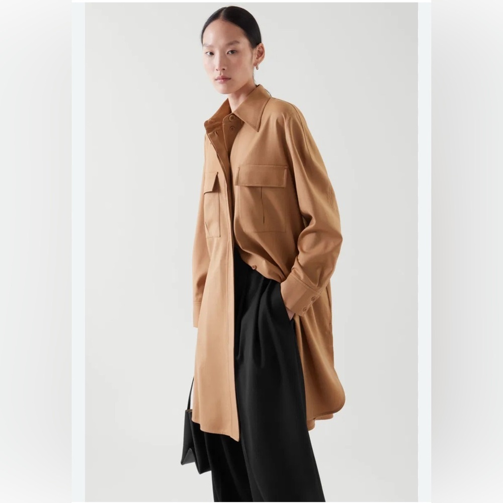 Cos Wool Blend Women's Tan Dress Jacket Size L